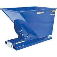 Self-Dumping Hopper, Steel, 1 cu.yd., Blue MO922 | Fastek