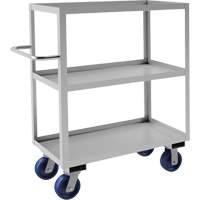 Chariot avec tablettes de calibre industriel, 3 Tiers, 18-1/8" la x 47" h x 42" p, Capacit&eacute; 1200 lb Fastek