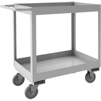 Industrial Grade Shelf Cart, 2 Tiers, 16" W x 34" H x 36-7/16" D, 600 lbs. Capacity MO994 | Fastek