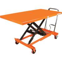 Hydraulic Scissor Lift Table, 63" L x 31-1/2" W, Steel, 1100 lbs. Capacity Fastek