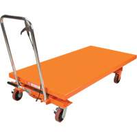 Hydraulic Scissor Lift Table, 63" L x 31-1/2" W, Steel, 1100 lbs. Capacity MP009 | Fastek