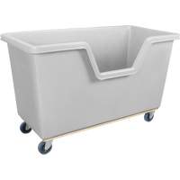 Easy Access Box Truck, Polyethylene, 63" L x 34-1/4" W x 38-1/2" H, 24 cu. ft. Volume, 1200 lbs. Capacity Fastek