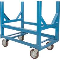Pipe & Bar Cradle Truck, 24" L x 24" W x 34" H, 2500 lbs. Capacity, Polyurethane Wheels Fastek