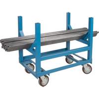 Pipe & Bar Cradle Truck, 24" L x 24" W x 34" H, 2500 lbs. Capacity, Polyurethane Wheels Fastek