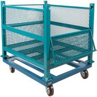 Dolly for Open Mesh Container, 40.5" W x 34-1/2" D x 10" H, 3000 lbs. Capacity MP097 | Fastek