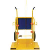 Chariot pour chalumeau et bouteille &agrave; gaz, Roues Rempli de mousse, Base de 24" la x 19-1/2" lo, 500 lb Fastek