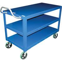 Ergo-Handle Cart, 4000 lbs. Capacity, Steel, 24-1/2" W x 41" H x 54-7/8" D, Lip Down Fastek
