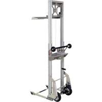 Appareil de levage portatif en aluminium, M&eacute;canisme Pompe au pied, Capacit&eacute; de 200 lb, Levage max de 61" Fastek