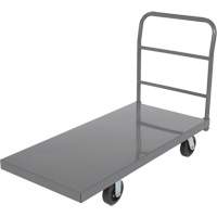 Platform Truck, 48" L x 24" W, 2000 lbs. Capacity, Rubber Casters Fastek