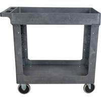 Utility Service Cart, 2 Tiers, 16-1/2" x 32-1/2" x 34-1/2", 550 lbs. Capacity Fastek