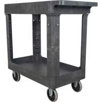 Utility Service Cart, 2 Tiers, 16-1/2" x 32-1/2" x 34-1/2", 550 lbs. Capacity Fastek