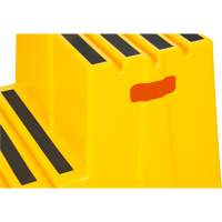 Escabeau industriel, 2 marches, 26" x 22-7/16" x Hauteur 19-11/16" Fastek