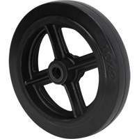 Mold-On Rubber Wheel, 10" (254 mm) Dia. x 2" (50.8 mm) W, 948 lbs. (430 kg) Capacity Fastek