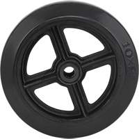 Mold-On Rubber Wheel, 10" (254 mm) Dia. x 2" (50.8 mm) W, 948 lbs. (430 kg) Capacity Fastek