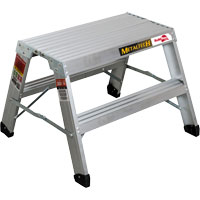 Portable Work-Stand Saw Horse, Aluminum Frame, 12-1/4" D x 24" H Fastek