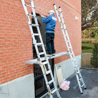 Telescoping Work Plank, 204" W x 12" D, 250 lbs. Capacity, Knocked Down Fastek