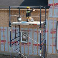 Complete Scaffold Tower with Casters, 69-1/2" D x 178" H Fastek