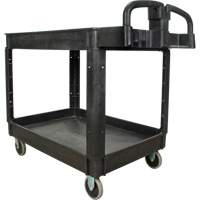 Utility Cart, 2 Tiers, 25-5/8" x 33-1/2" x 43-3/4", 550 lbs. Capacity Fastek
