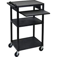 Electric Utility Cart, 3 Tiers, 24" x 42" x 18", 300 lbs. Capacity Fastek