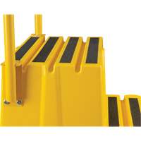 Industrial Step Stool, 4 Steps, 44" x 22-1/4" x 65-1/8" High Fastek