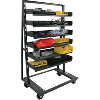 Single-Sided Heavy Duty A-Frame Cart with 6 Trays, 38" x 25" x 63", 2500 lbs. Capacity Fastek