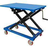 Manual Scissor Lift Table, 37-3/8" L x 23-5/8" W, Steel, 660 lbs. Capacity Fastek