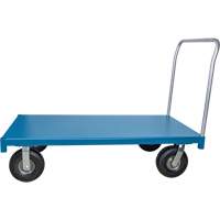 Heavy-Duty Platform Truck, 48" L x 24" W, 1200 lbs. Capacity, Flat Free Casters Fastek