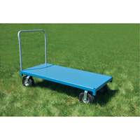 Heavy-Duty Platform Truck, 48" L x 24" W, 1200 lbs. Capacity, Flat Free Casters Fastek