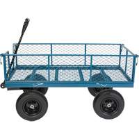 Wagon with Drop Sides, 24" W x 48" L, 800 lbs. Capacity Fastek