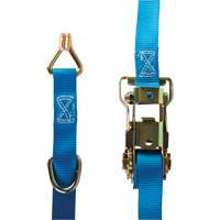Ratchet Strap, J-Hook, 1" W x 16' L, 835 lbs. (379 kg) WLL Fastek