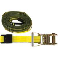 Tendeur d'arrimage pour treuil, Crochet plat, 30' , 2" , Charge d'utilisation max. 3335 lb (1512 kg) Fastek