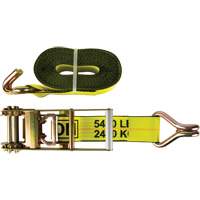 Tendeur d'arrimage pour treuil, Crochet en J, 30' , 3" , Charge d'utilisation max. 5400 lb (2449 kg) Fastek