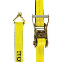 Tendeur d'arrimage pour treuil, Crochet en J, 30' , 2" , Charge d'utilisation max. 3335 lb (1512 kg) Fastek