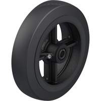 Black Rubber on Cast Iron Core Wheel Fastek