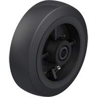 Black Rubber on Cast Iron Core Wheel Fastek