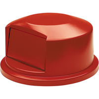 Round Brute&reg; Tops, Dome Lid, Plastic/Polyethylene, Fits Container Size: 24" Dia. Fastek
