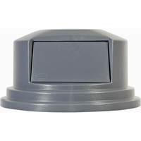 Round Brute&reg; Tops, Dome Lid, Plastic/Polyethylene, Fits Container Size: 26-1/2" Dia. Fastek