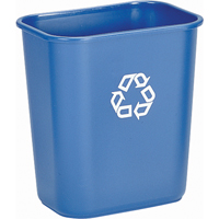 Recycling Container , Deskside, Plastic, 28-1/8 US Qt. NA737 | Fastek