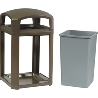 Cadre pour contenant Landmark Series Classique a/enveloppe rigide, Acier galvanis&eacute;, 35 gal. US Fastek