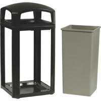 Cadre pour contenant Landmark Series Classique a/enveloppe rigide, Plastique, 50 gal. US Fastek