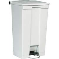 Flat Top Trash Can, Polyethylene, 23 US gal. Capacity Fastek