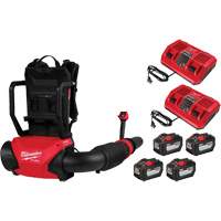 M18 FUEL Dual Battery Backpack Blower Kit, 18 V, 155 MPH Output, Battery Powered Fastek