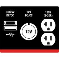 Inverter Generator, 2500 W Surge, 1800 W Rated, 4.2 L Tank Fastek