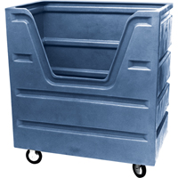 Bulk Laundry Trucks, Plastic, 29" W x 48" D x 55" H, 1000 lbs. Capacity NC474 | Fastek
