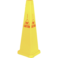 "Caution" Lamba Traffic Cones, English with Pictogram Fastek