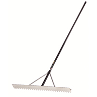 Pro Asphalt Rake, 36" W, Aluminum Blade, 28 Tines Fastek