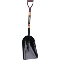 Grain & Coal Scoop Shovel, Wood, Tempered Steel Blade, D-Grip Handle, 27-3/4" Length Fastek