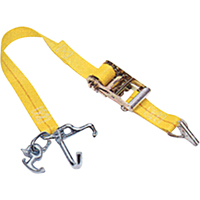 Auto Tie-Downs with Universal Lock, Ratchet, 2" W x 7' L, 1367 lbs. (620 kg) WLL Fastek