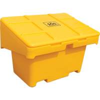 Salt Sand Container SOS, With Hasp, 42" x 29" x 30", 11 cu. Ft., Yellow Fastek