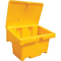 Salt Sand Container SOS, With Hasp, 42" x 29" x 30", 11 cu. Ft., Yellow Fastek